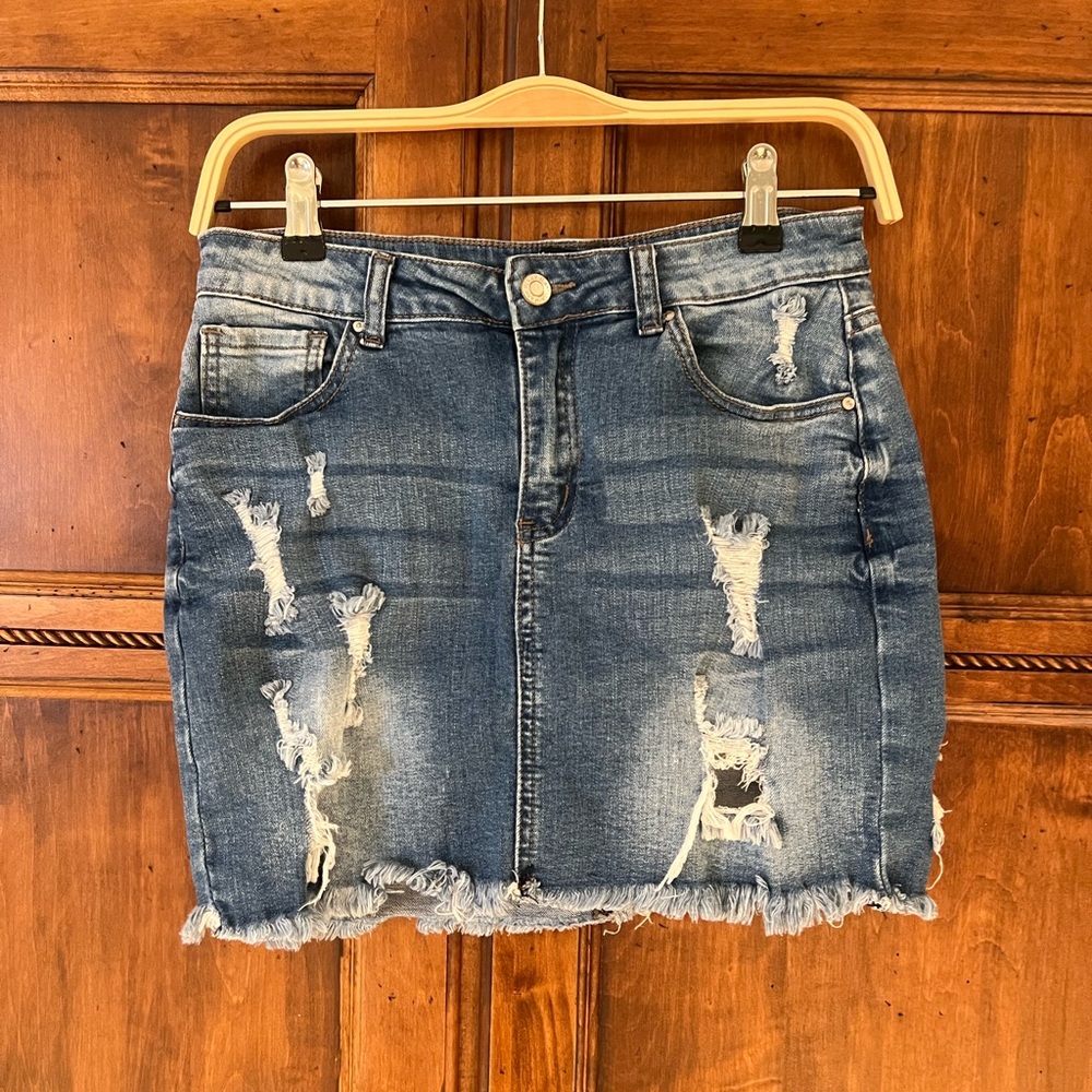 Wax Jeans Los Angeles Denim Skirt | Size M | Like New - Picture 12 of 15